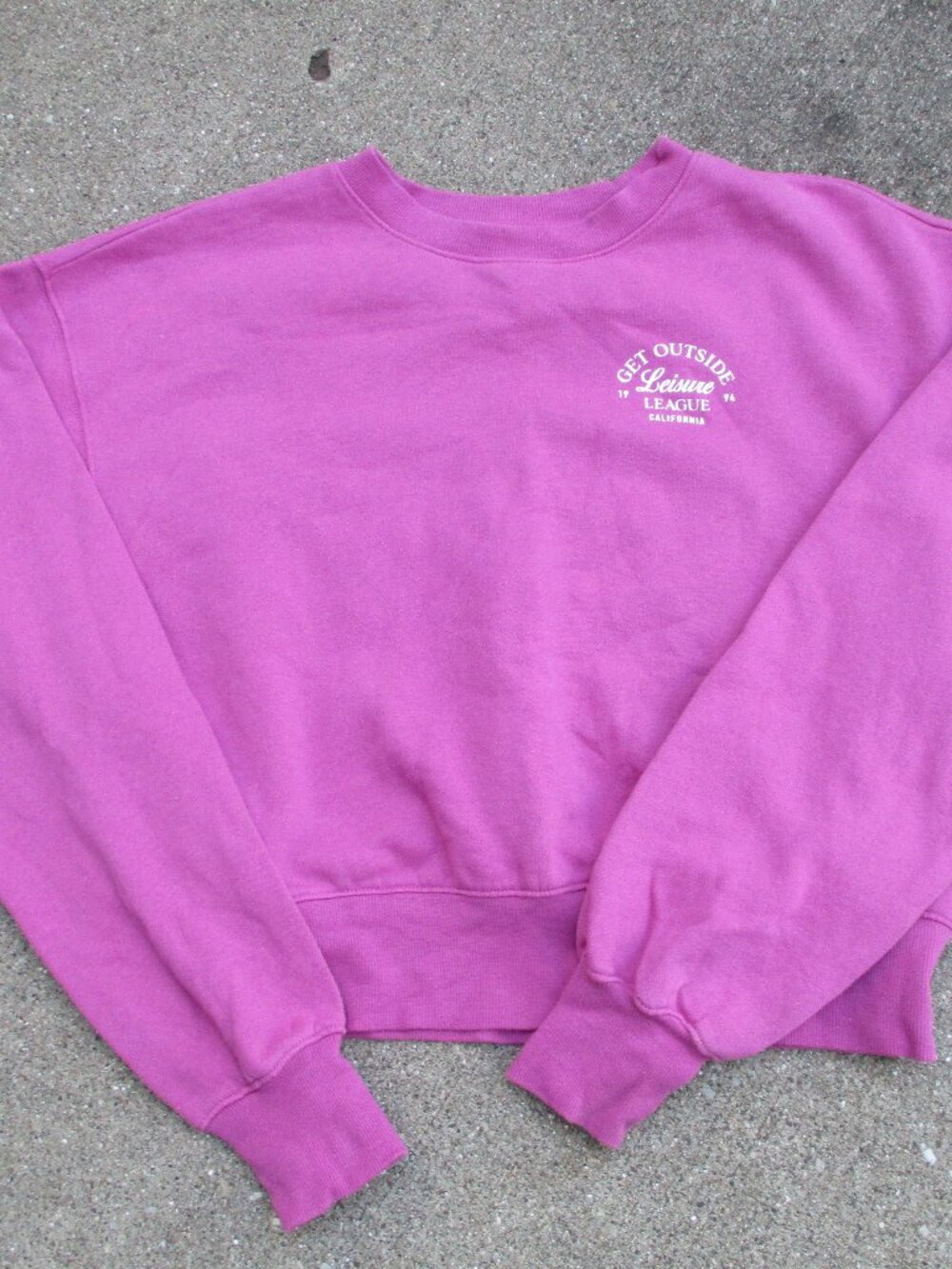 Old Navy Socomfy Get Outside Leisure League Pullover Pink Sweatshirt Small Tall